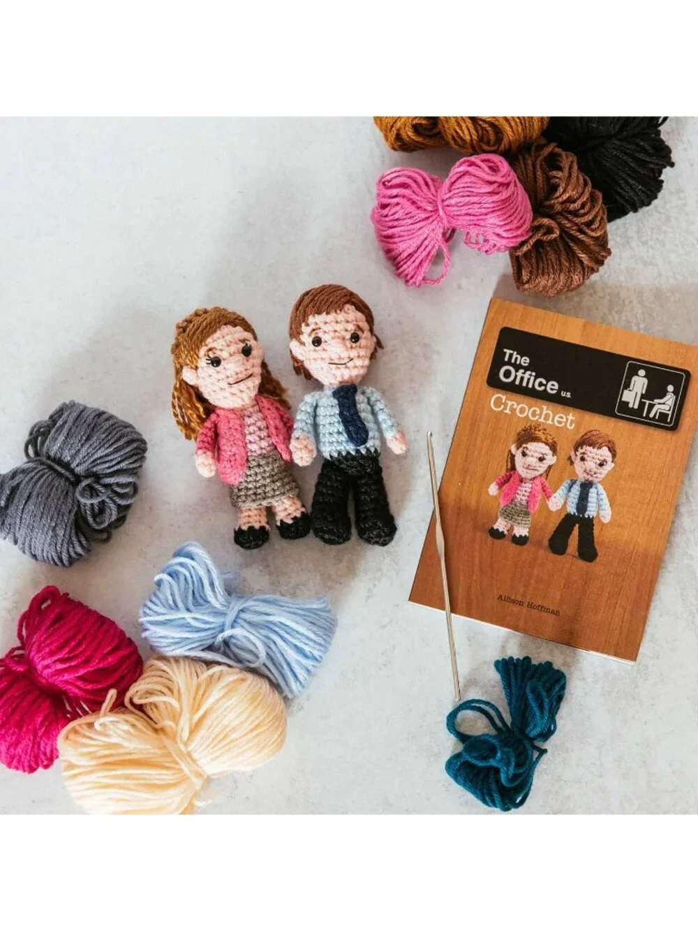The Office Crochet Kits & Paperback Book by Allison Hoffman New Sealed in Box